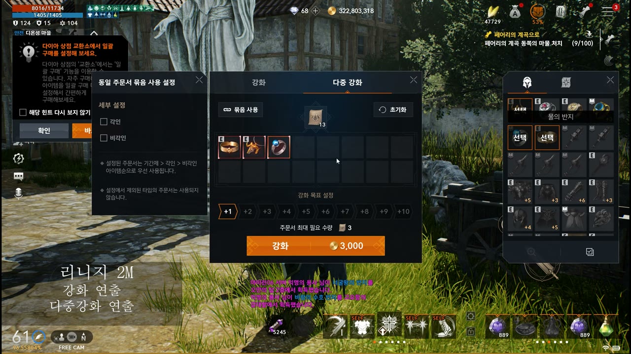 Lineage 2M enhance & multi-enhance motion